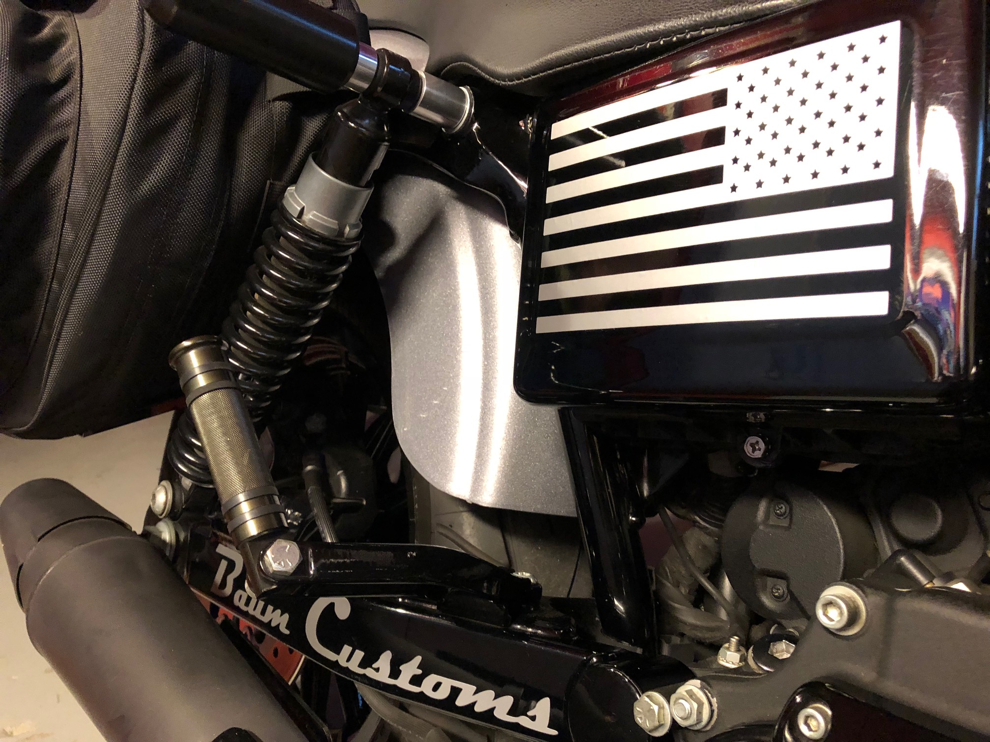 American Flag Battery/Fuse Box Decal Baum Customs