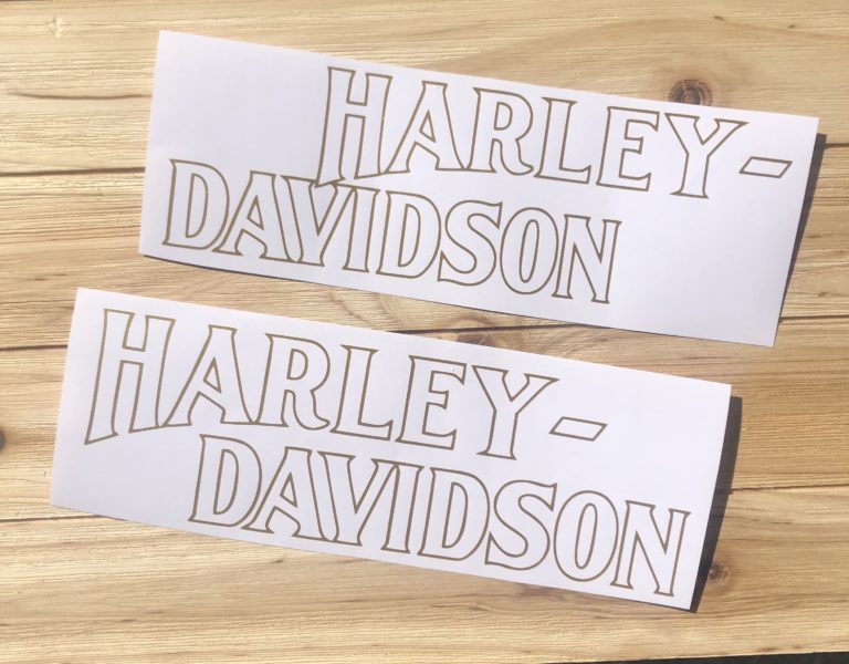 Harley-Davidson AMF Low Rider Gas Tank Decal Kit, Premium Vinyl Stickers For FXLR FXEF FXE, Glossy Finish